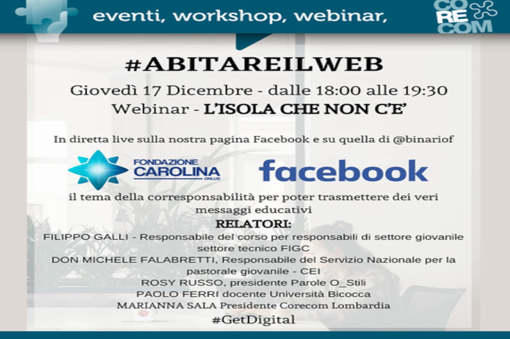 Webinar Abitare il Web