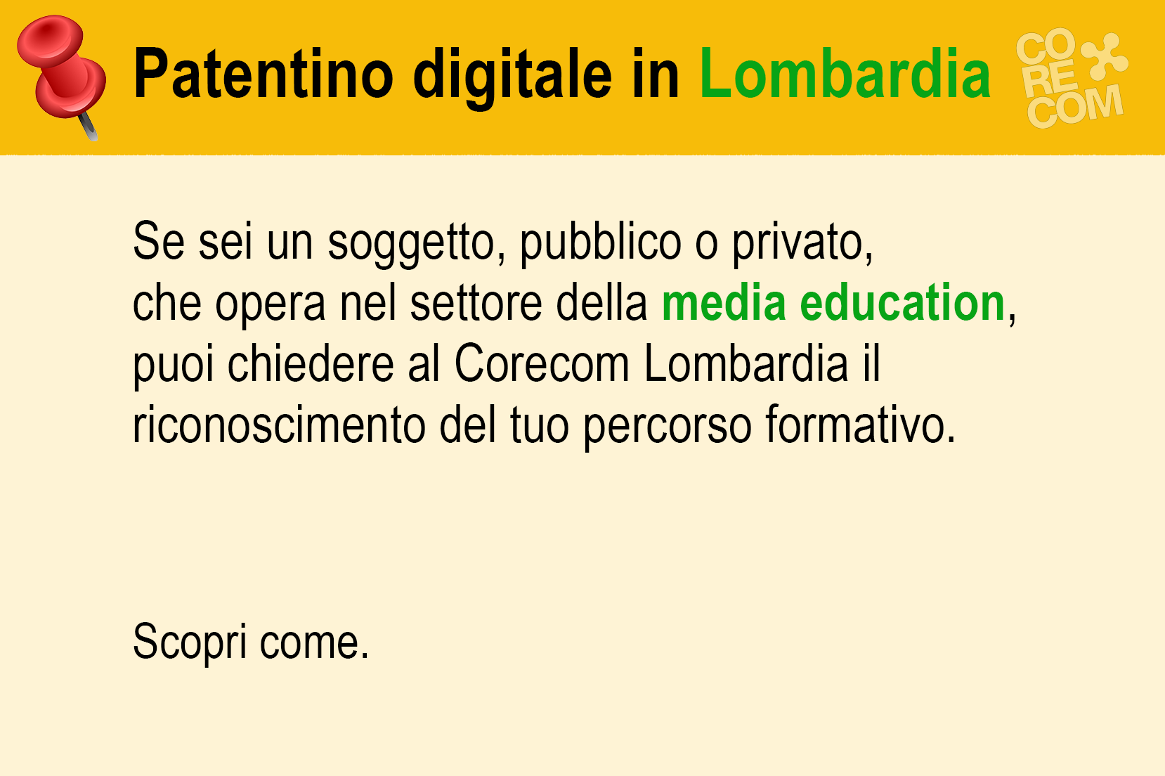 GRAFICA RICONOSCIMENTO CORSI PER PATENTINO DIGITALE